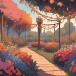 A lush, blooming landscape with Maypole ribbons and bonfire sparks filling the air.