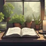 Calming altar scene with herbs, candle, and journal – "Am I Doing Witchcraft Right?"