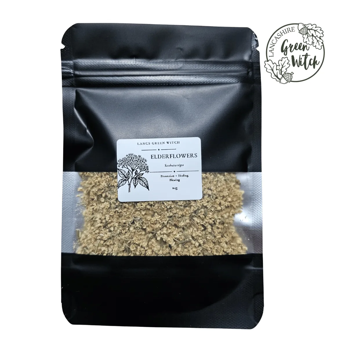 Dried Elderflowers for Witchcraft & Spellwork – 10g Ritual Herb - Image 2
