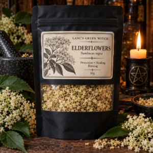 Dried Elderflowers for Witchcraft & Spellwork – 10g Ritual Herb