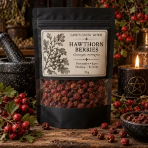 Dried Hawthorn Berries for Witchcraft & Spellwork – 20g Ritual Herb